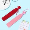 Pen Bag Plush Cloth Pen Bag Double-sided Thickened Velvet Pen Pouch Sleeve Office School Supplies
