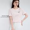 VICTORIA&VERA Women's Heart Diamond Short Sleeve T-Shirt
