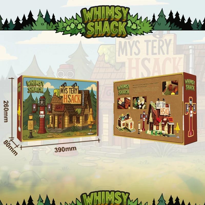 1108 ШТ. Будинок-загадка Будівельні блоки DIY Модель для складання Класичний мультяшний будиночок у лісі Дитяча розвиваюча DIY Іграшка Подарунки