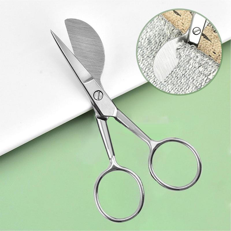 1Pc Sharp Carpet Trimmer Scissor Sharp Duckbill Applique Scissors Stainless Steel Sewing Embroidery Scissors Cutting Scissors
