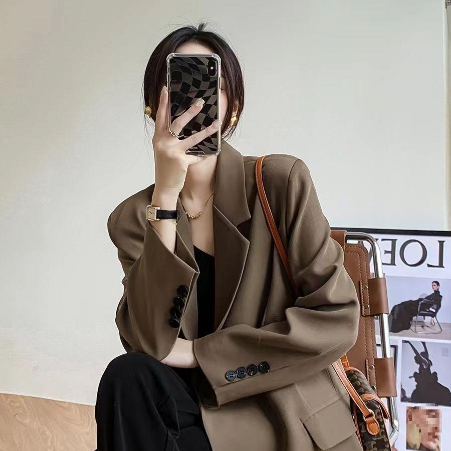 Women's Mid-Length Single-Breasted Trench Coat - Stylish British Street Style for Spring & Autumn