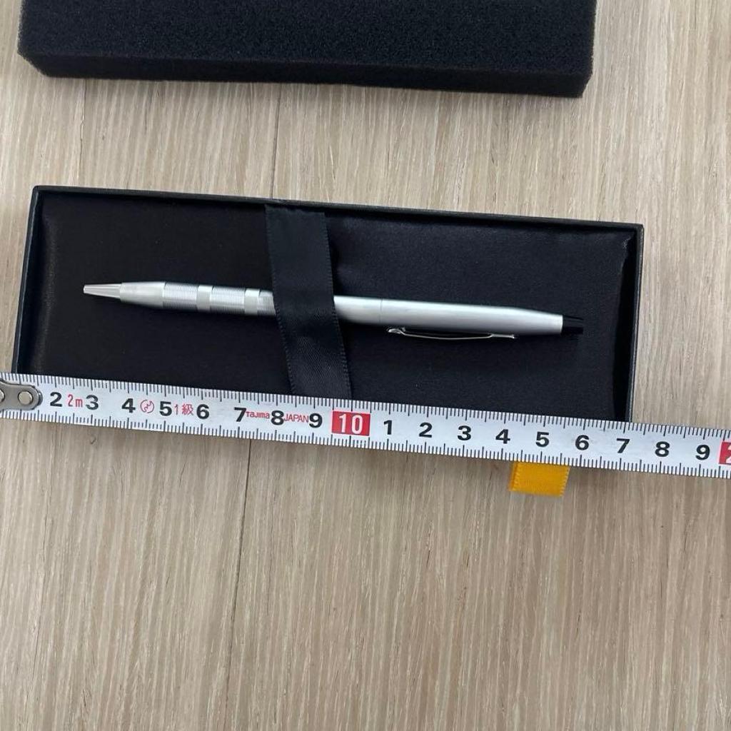 Used Unused CROSS Ballpoint Pen, Silver, with Box, Luxury Pen