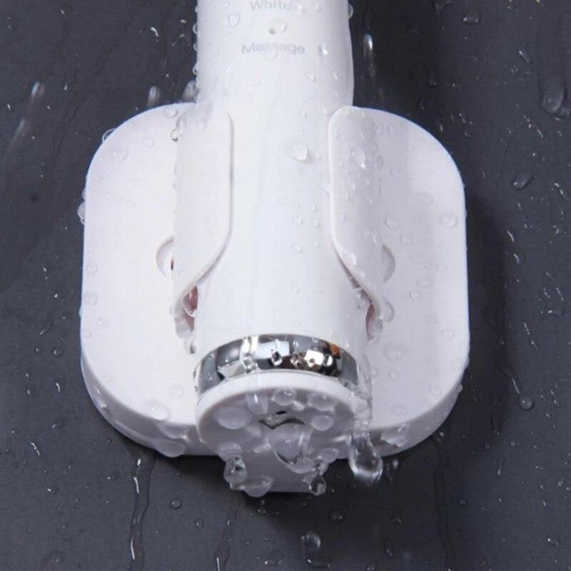 New Solid Color Toothbrush Holder Toothbrush Stand Organizer Toothbrush Wall-Mounted Holder Space Saving Bathroom Accessories