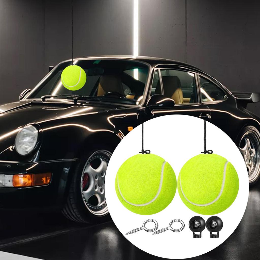 Garage Parking Aids for Car 2-Piece Parking Assistant Tennis Ball for Garage Adjustable Vehicle Stop Indicator for Positioning