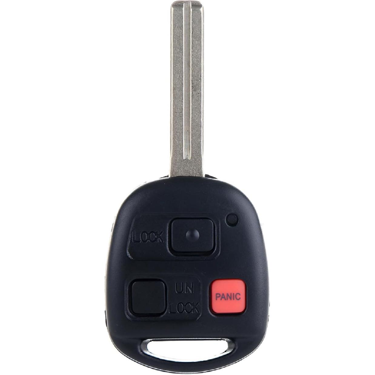 

OCPTY 1X Uncut Keyless Entry Remote Control Key Fob Transmitter Replacement for 2003-2008 Lexus LX470/ 2003-2009 Lexus GX470 HYQ1512V 89070-60801