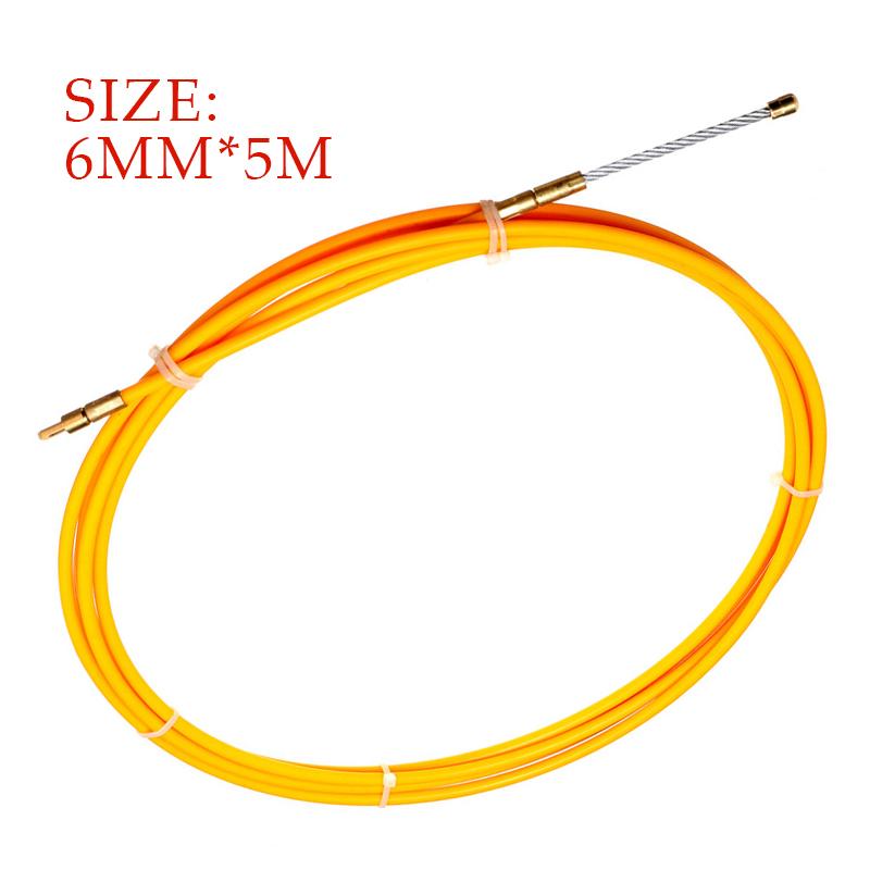 

6мм 5М/20М/25М/30М Скловолокно Електричний Кабель Протяжка Кабельна Котушка Каналопрокладник Рибка Стрічка Провід Провідник Будівельний Інструмент для Регулювання