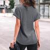 Women's 2025 Short Sleeve Crew Neck T Shirt Casual Loose Ribbed Knit Pullover Sweater Tops Summer Spring Outfits Gifts