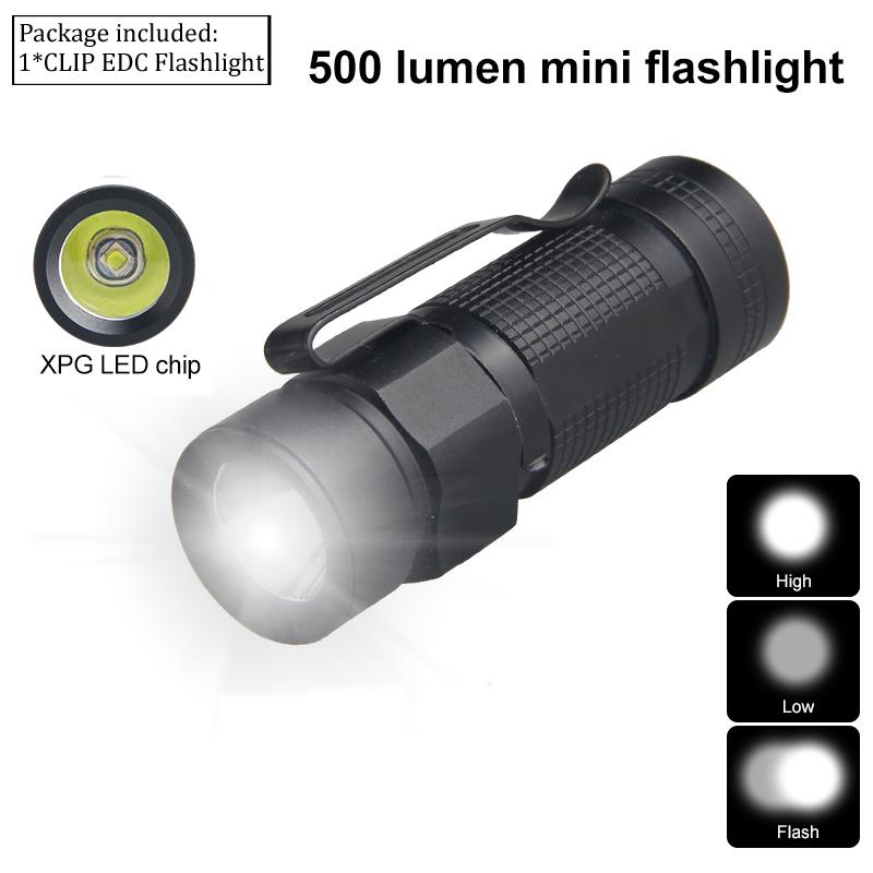 Mini LED UV 395nm CLIP EDC Flashlight Outdoor Portable Hiking Tiny 3 Modes Torch Waterproof Lamp+16340+Charger