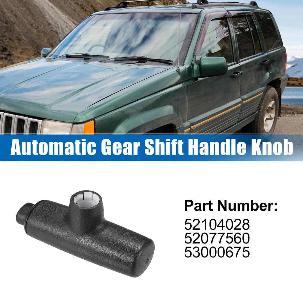 Uxcell Car Gear Shift Handle, Gear Shift Knob for Jeep Cherokee 1997-2001, Jeep Wrangler 1997-2006, No. 52104028/52077560/53000675