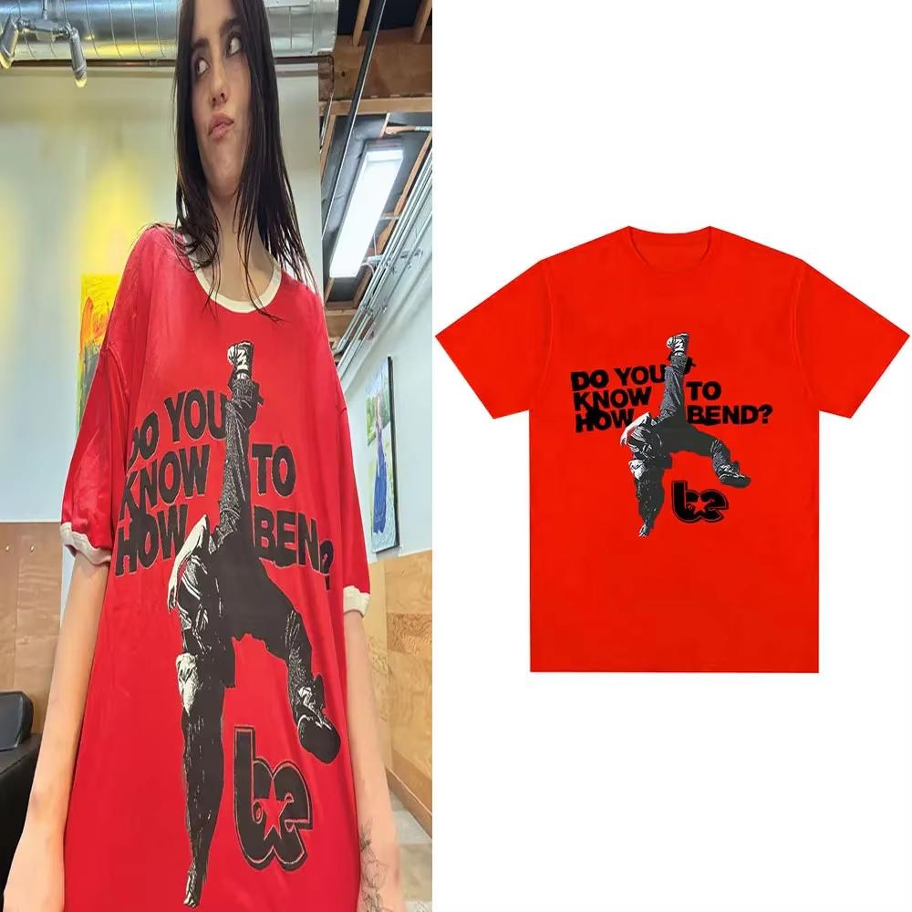 Billie Eilish  Hit Me Hard and Soft The Tour Live In 3D Tshirt 2026 Summer Unisexs Womens Cotton Oversized Tshirt Y2K