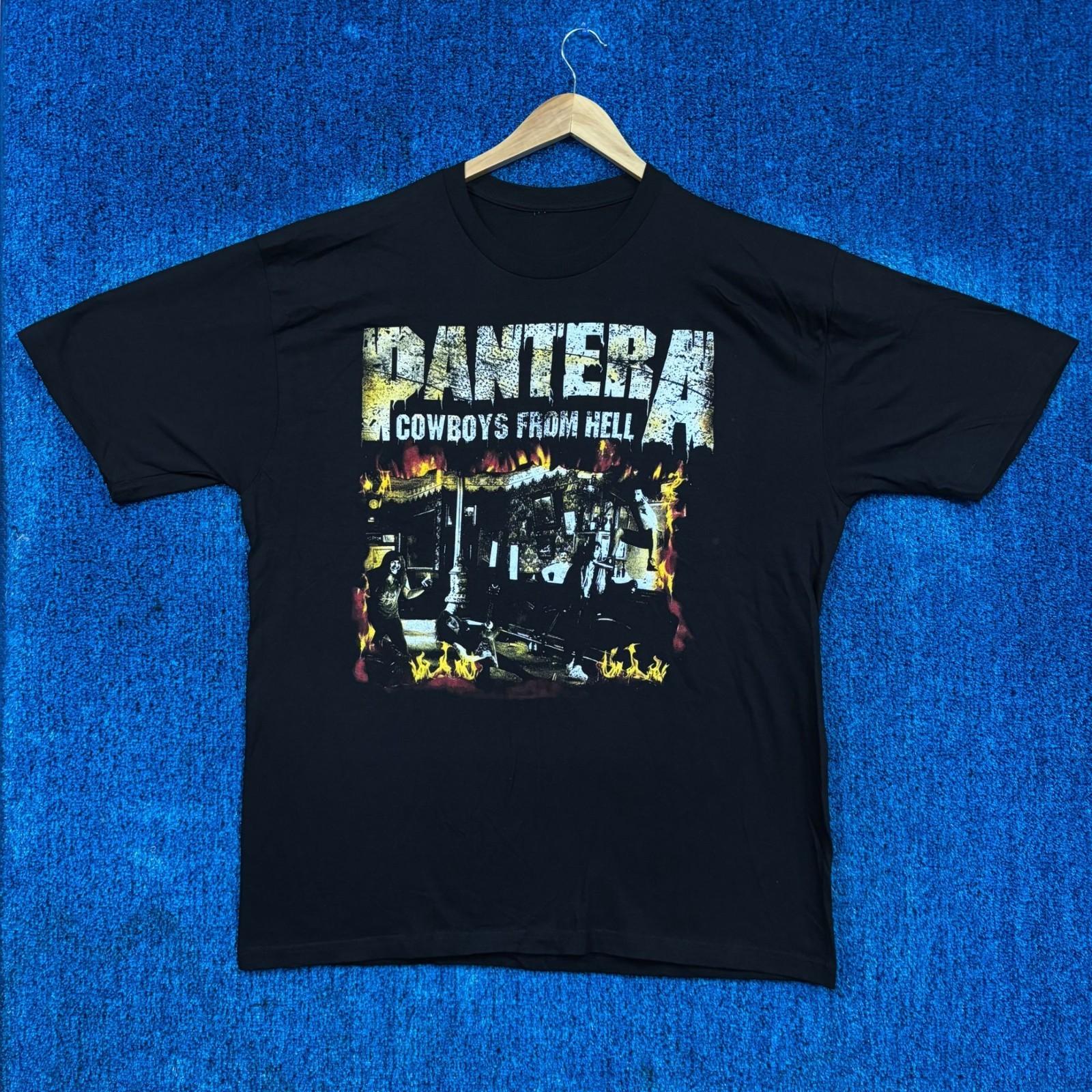 Pantera Cowboys From Hell Album Art Thrash Metal Band Tee XL Unisex T-Shirt XXXXL