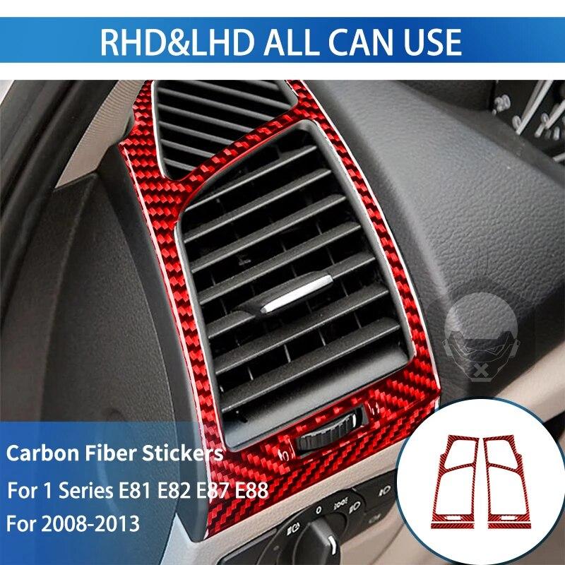 Pentru BMW Seria 1 E81 E82 E87 E88 2008-2013 Trim de schimbător de viteze Autocolant din fibră de carbon Cutie de viteze Interior Carcasa panoului consolă centrală