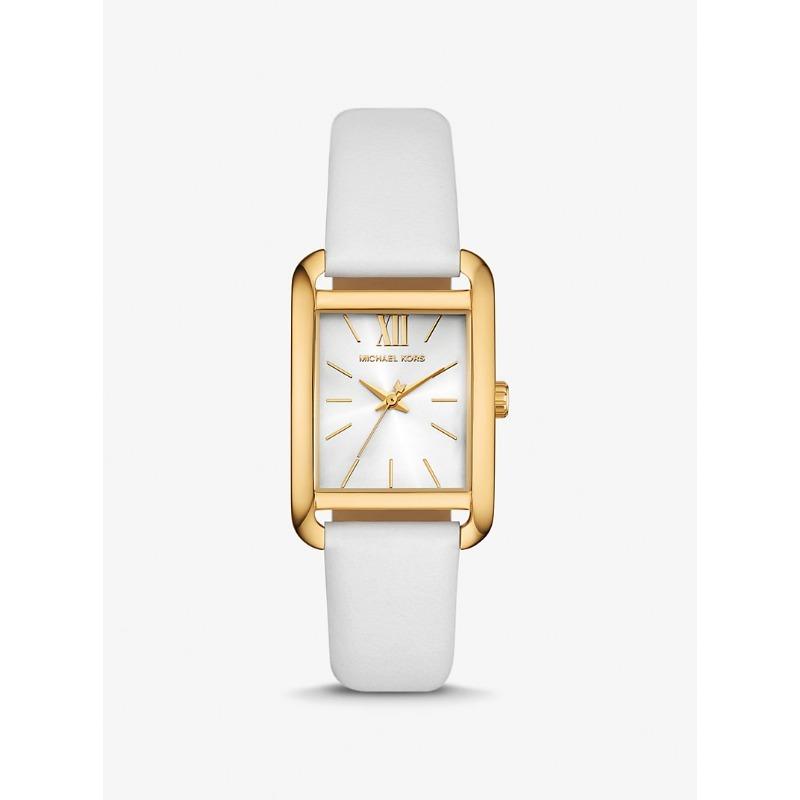 

Женские часы Michael Kors Petite Monroe с золотистым покрытием и кожаным ремешком MKO1059 белый