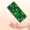 Leaves Monstera Green Phone Case For Samsung Galaxy S26 Ultra S25 Plus S24 FE S23 S22 5G S21 S20 Cover Black Soft