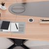 6Pcs Black Zinc Alloy Cable Hole Covers Desk Wire Grommets Organizers for Computer Office Desk Cable Management