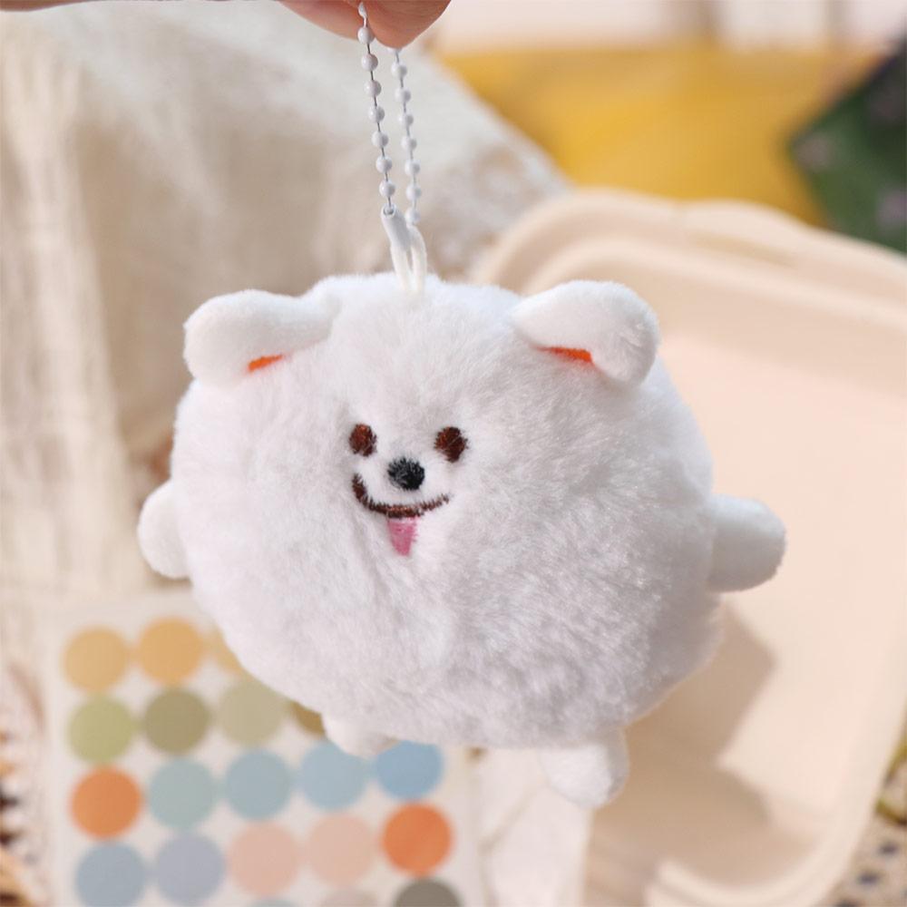 Put Tongue Samoyed Plush Keyring Dog Samoyed Doll Plush Keychain Children's Gift