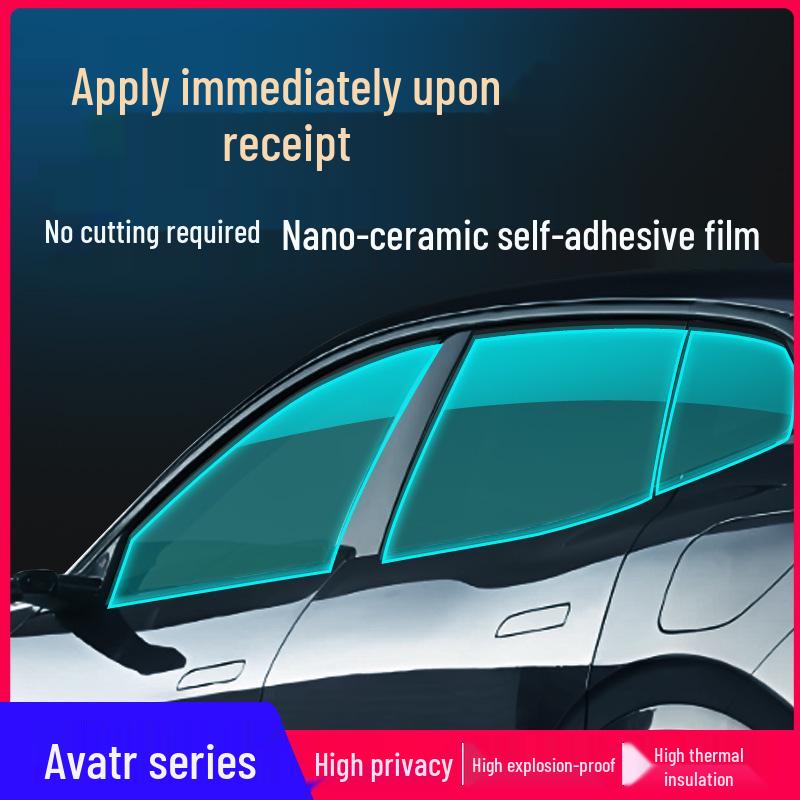 Compatible with Avatr 11/12/06/07: Car Window Heat Insulation & Explosion-Proof Sun Film.