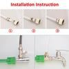 Brass Faucet Water Filter Adapter, Threaded Tube Adapter for Connecting Water Filter Pipe Hose Fittings (Female Thread G1/2", OD 3/8")