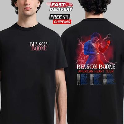 Benson Boone American Heart Tour T-Shirt Concert 2025 Tour Dates Shirt Unisex T-Shirt