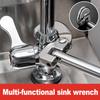 12inch Basin Wrench Sink Wrench for Fixing Back and Union Nuts Plumbing Applications Under Sink Sink Installation Bath Drains