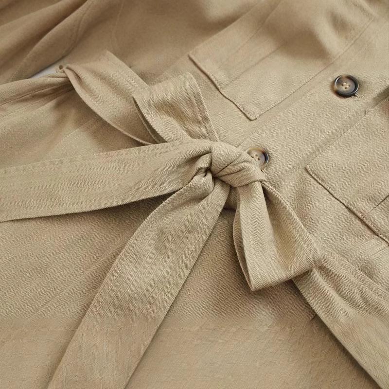 2024 Women's Winter Distressed Pocket Workwear Shirt Jacket - European & American Style Fashion