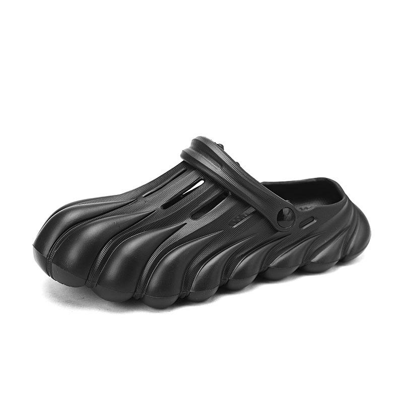 Men'S Shoes Hole Shoes Bag Head Foot Sandals Beach Shoes Casual Stepping On Shit Sandals Men