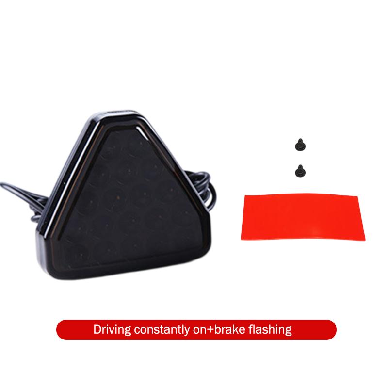 

Triangle Car Rear Brake Light Red,Universal 12V Auto Rear Brake Lamp 19Leds Third Brake Light F1 Style Warning Strobe