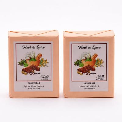 RSINC Herb & Spice Bath Soap Bars Combo Pack with Herbal Extracts – Refreshing Fragrance, Smooth Skin, All Skin Types, 2x100g