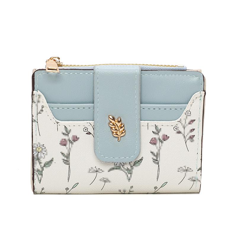 Damen Geldbörse Kurz, Nische, Klein, Frisch, Zero Wallet für Damen, High-End-Feeling