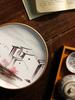 Hanging Dish Ceramic Painted New Chinese Desktop Study Wine Cabinet Ornaments Home Living Room Creative Wall Hanging Decoration