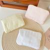 Diamond Striped Makeup Cosmetic Bag Small Cosmetic Organizer Travel Toiletry Pouch for Women Pink Lipstick Storage Bag Case