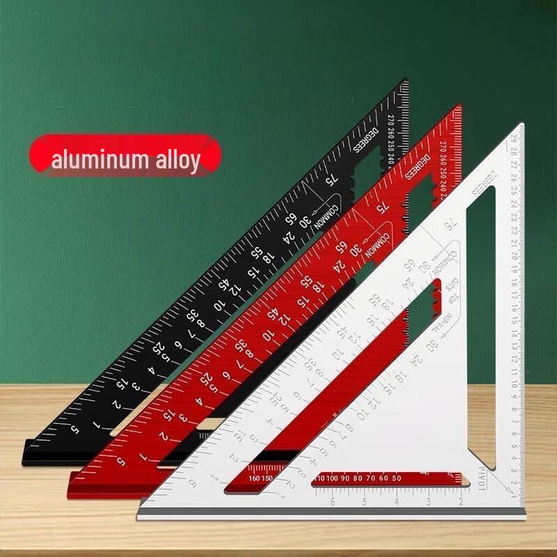 Yuqunhui High-Precision Aluminum Alloy Woodworking Triangle Ruler