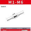 Feingewinde Handgewindebohrer M8-M20 Satz (5 Stücke)