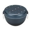 Miyamoto Sangyo Have a Lunch Lunch Bowl, Wood Navy with Dots, 4512951115543