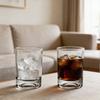 Transparent Glass Cup Breakfast Milk Juice Cups Thick Bottomed Cocktail Glass Household Multiple Capacity Water Cup Beverage Mug