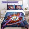 Manchester City Pattern Printed 3PCS Bedding Set Soft Skin-Friendly Washable Duvet Cover & Pillowcases Set All Season Bedroom