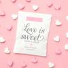 Personalized 10Pcs Love Is Sweet Food Safe Wedding Favor Bags Bridal Shower Engagement Bachelorette Party Cookie Craft Treat Bag