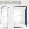 For Samsung Galaxy Tab S10 FE+ Case Clear Acrylic Leather Tablet Cover Support Auto Sleep/Wake