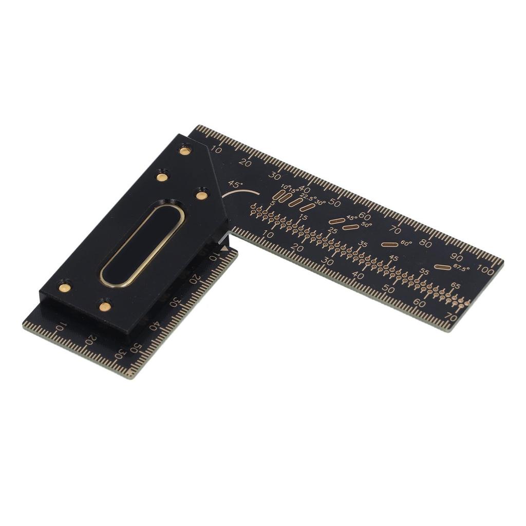 100mm Holzbearbeitungs-Anreißer L-Form Quadratisches Lineal Aluminiumlegierung Zimmermann Anreiß-Markiermaß