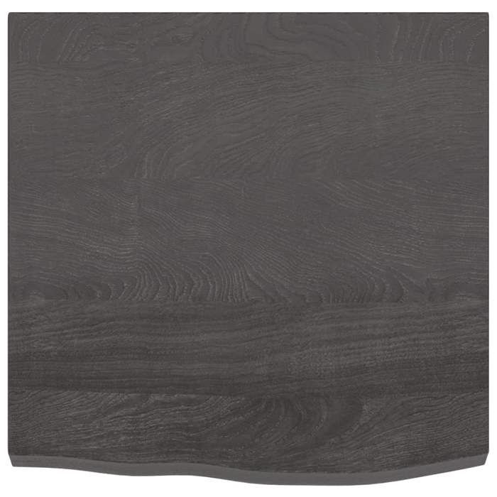 VidaXL Étagère murale gris foncé 60x60x4 cm bois chêne massif traité 363774