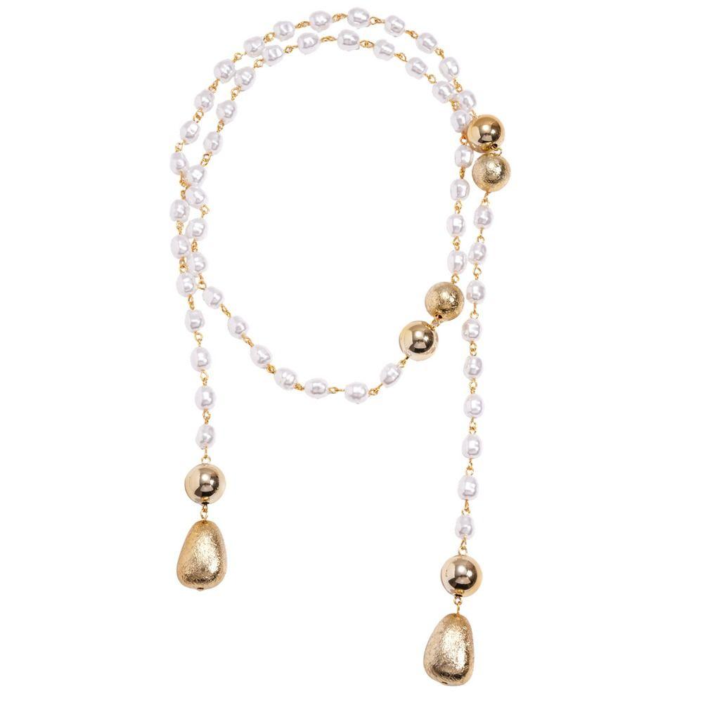 Fashionable Style Chain Necklace Luxury Design Pearl Bead Necklace  European Style