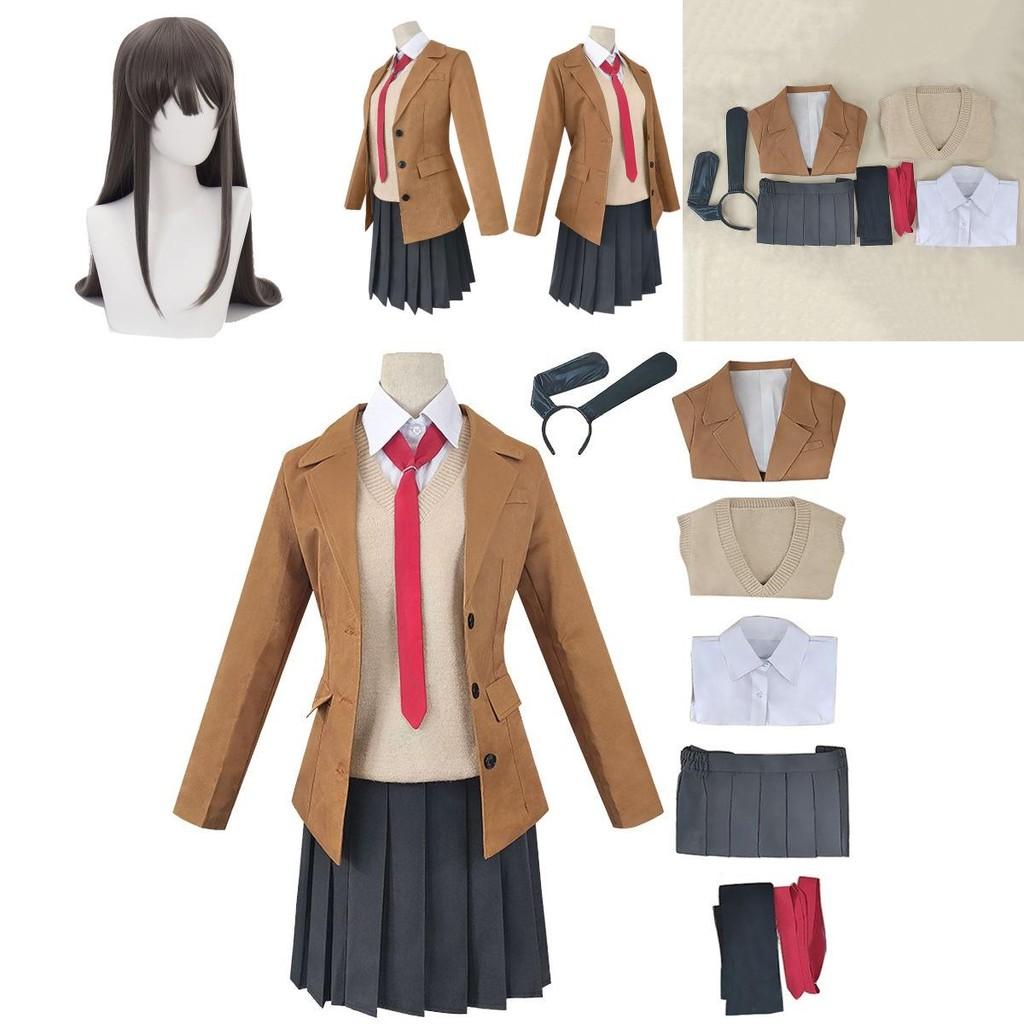 Premium Seishun Buta Yarou Wa Bunny Girl Sakurajima Mai Cosplay Costume Full Set Outfit For Captivating Parties And Events