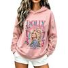 Women's Fashion Casual Hooded Long Sleeve Letter Print Sweatshirt