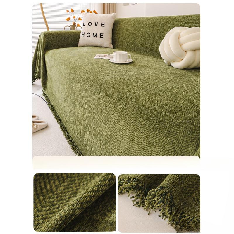 Ins Style Sofa Towel Non-Slip Chenille Four Seasons Universal Sofa Cushion High Sense Full Covered Universal Cover Cover Blanket Cover Cloth