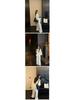 Superniniyy Wrinkled Texture Drawstring Wide-Leg Casual Pants for Women