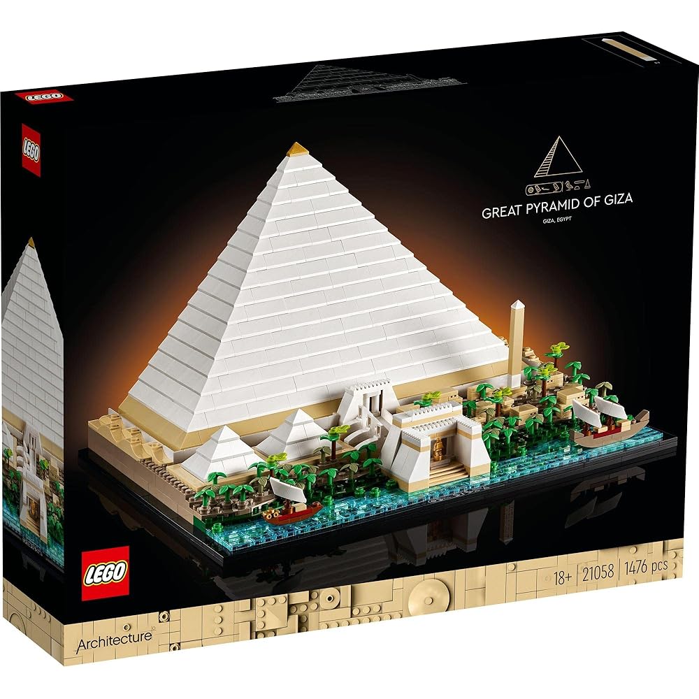 LEGO Architecture Giza Pyramid Building Set 21058 Toy for Adults and Kids Home Decor Gift