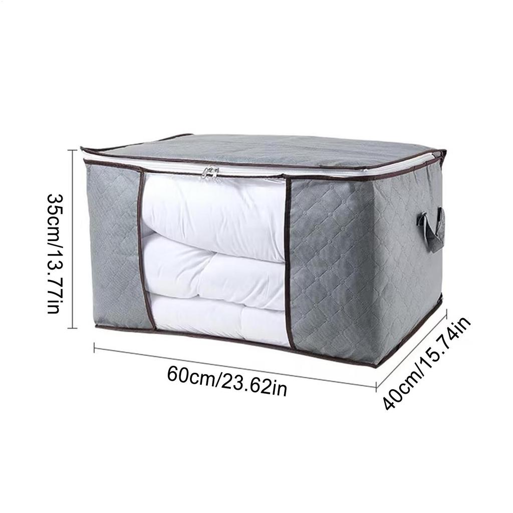 Blanket Storage Bag  Large Capacity Clothes Storage Bag Foldable Blanket Storage Bags Storage Containers for Organizing Storage
