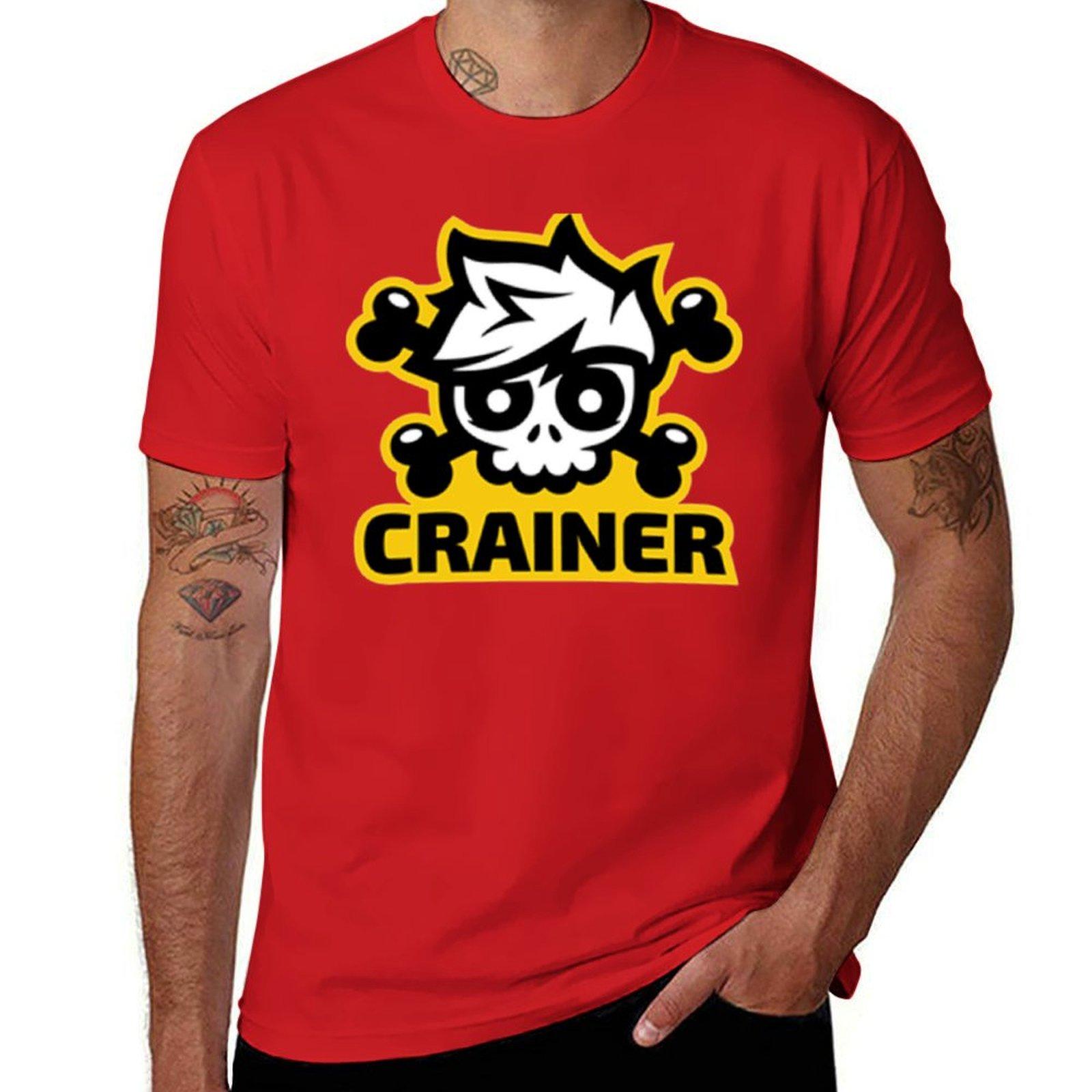 Crainer skull gamer T-Shirt anime clothes tops mens graphic t-shirts big and tall S
