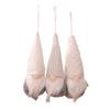 Hanging Christmas Tree Ornaments Set of 3 Mini Scandinavian Gnomes with Felt Bodies and Knitted Hats for Festive Decoration