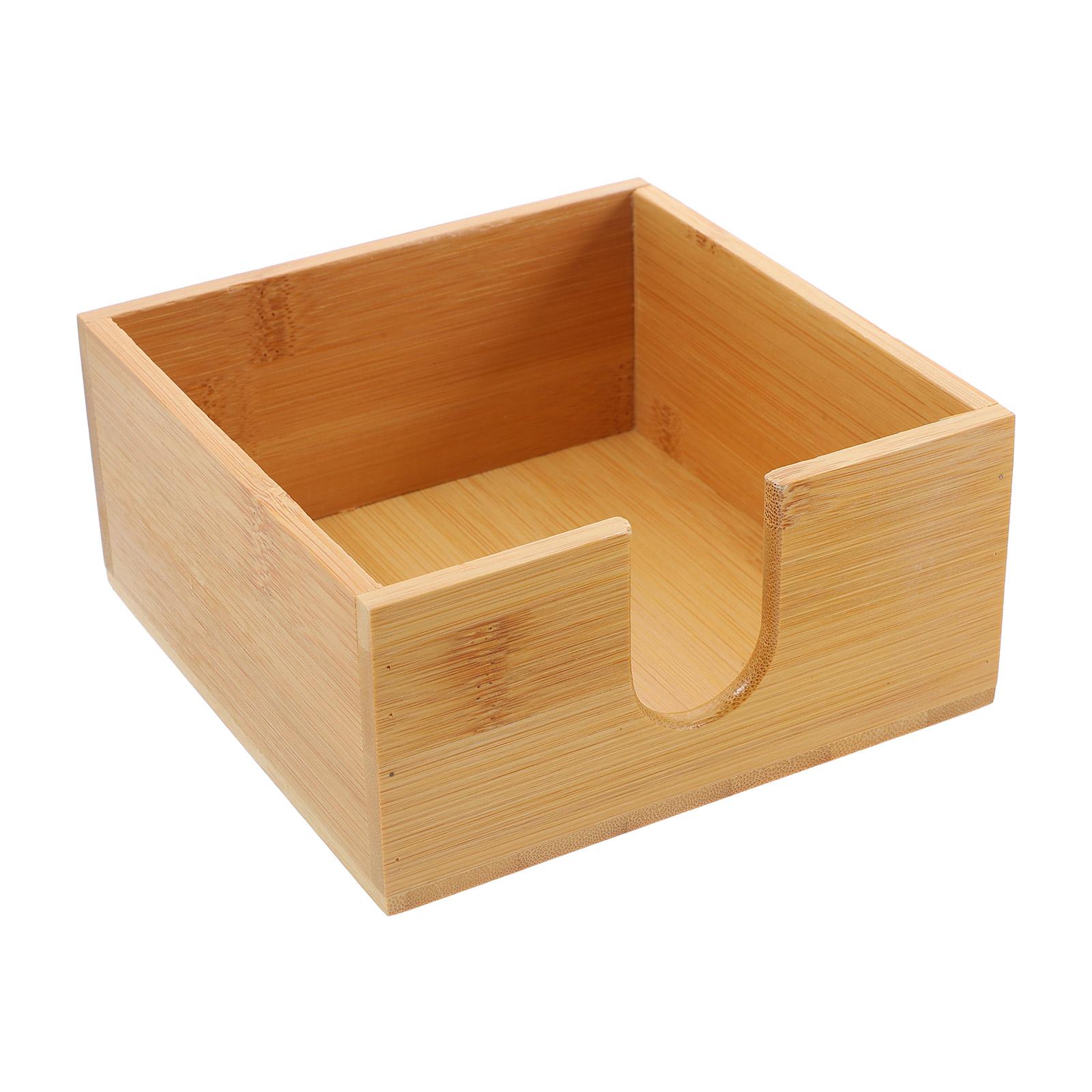 

Бамбуковая коробка для салфеток, квадратный чехол для салфеток, домашний аксессуар, кухня, спальня, гостиная, органайзер для бумаги, легкое хранение